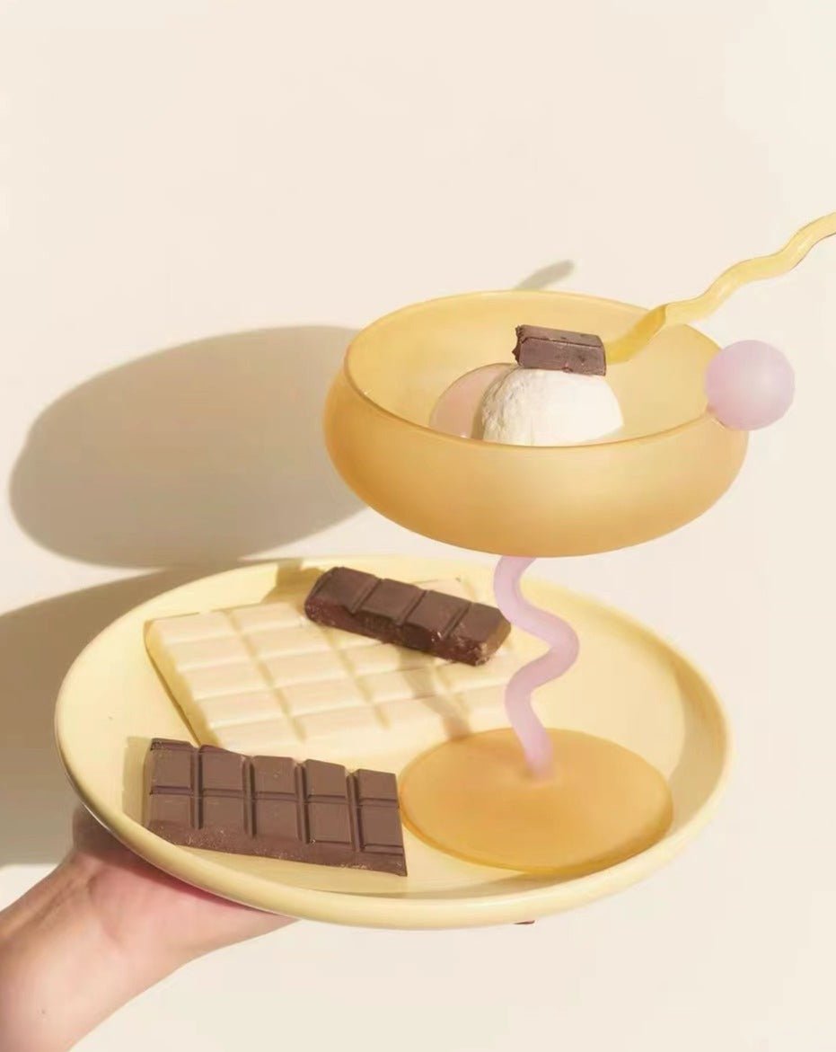 Jelly Bean Wine Glass - Whimsical Eclectic Dopamine Cocktail Coupe - AroundTheWineCooler